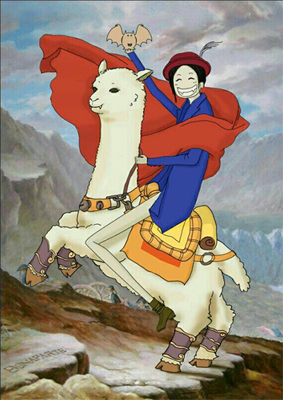 查看《手绘插画海浪波纹旅游卡通动漫服装设计手稿怪兽Q版人物水果精灵婚纱骑马写实时尚中国风自画像花纹背景关羽》原图，原图尺寸：400x565