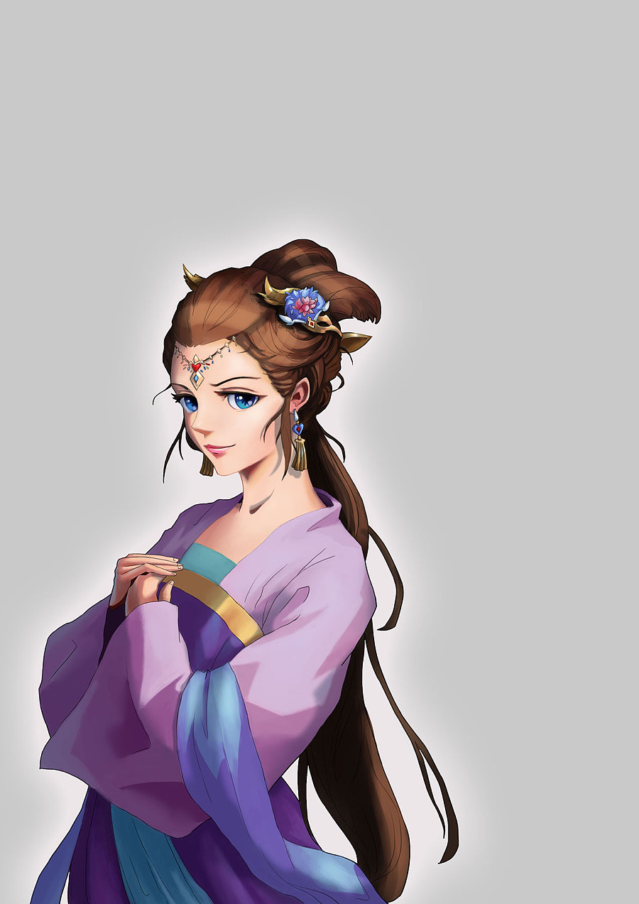 查看《中国风插画练习》原图，原图尺寸：1273x1800