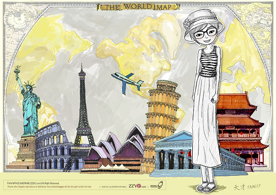 查看《手绘插画海浪波纹旅游卡通动漫服装设计手稿怪兽Q版人物水果精灵婚纱骑马写实时尚中国风自画像花纹背景关羽》原图，原图尺寸：3000x2121