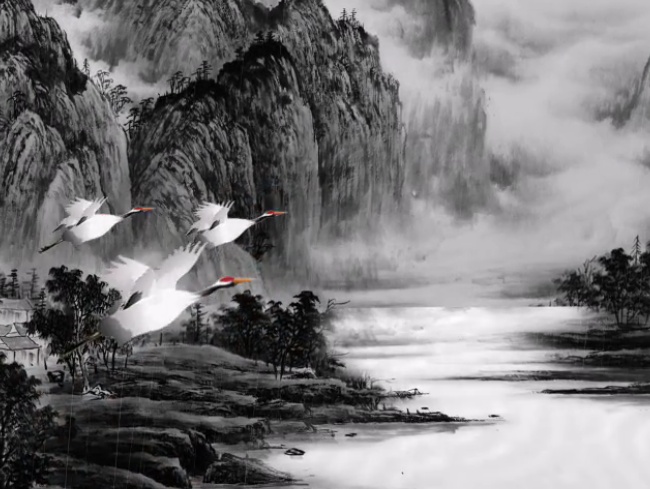 中国风视频动画（梅兰竹菊） 