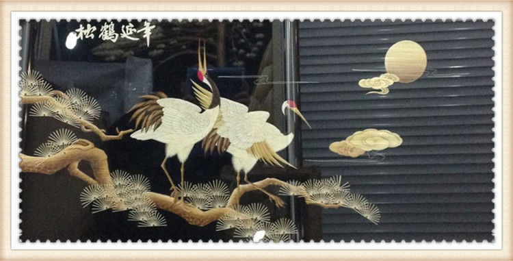 精美的中国传统花鸟麦秆画艺术（一）
