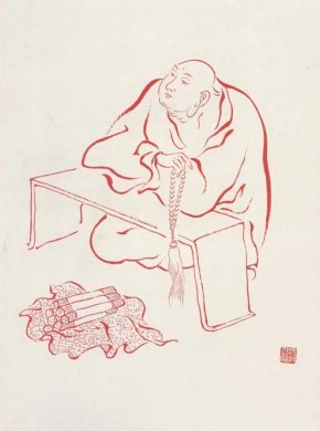 弘一法师罗汉图绘画艺术（五） 