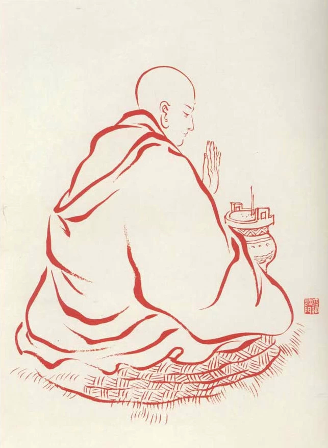 弘一法师罗汉图绘画艺术（四）