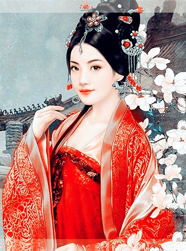 中式风格唯美美女插画创意作品