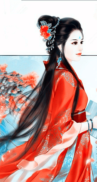 中式风格唯美美女插画创意作品