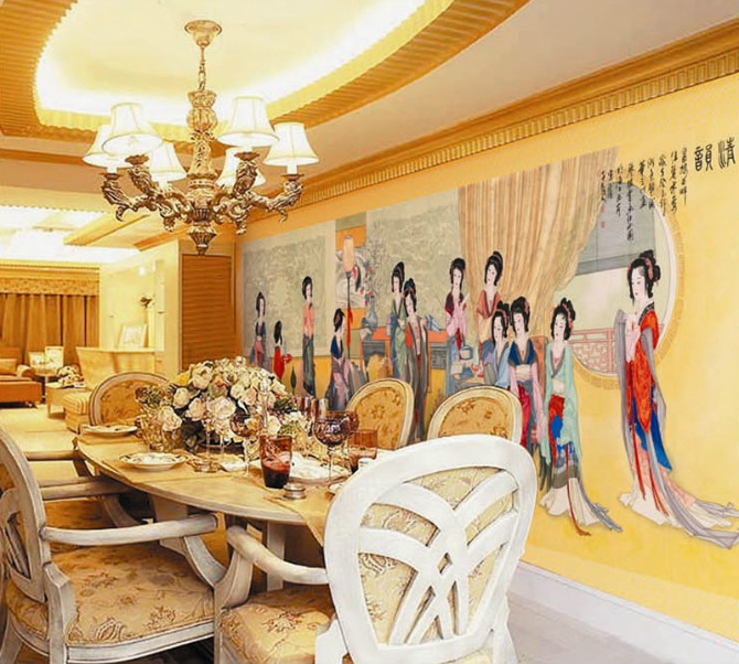 客厅里的中国风装饰书画艺术（二）
