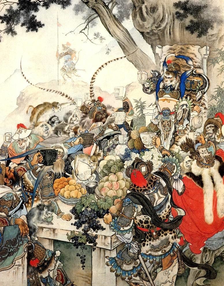 刘继卣大闹天宫绘画作品