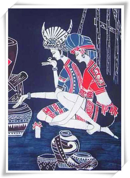 精致的中国民间蜡染画艺术作品（十）