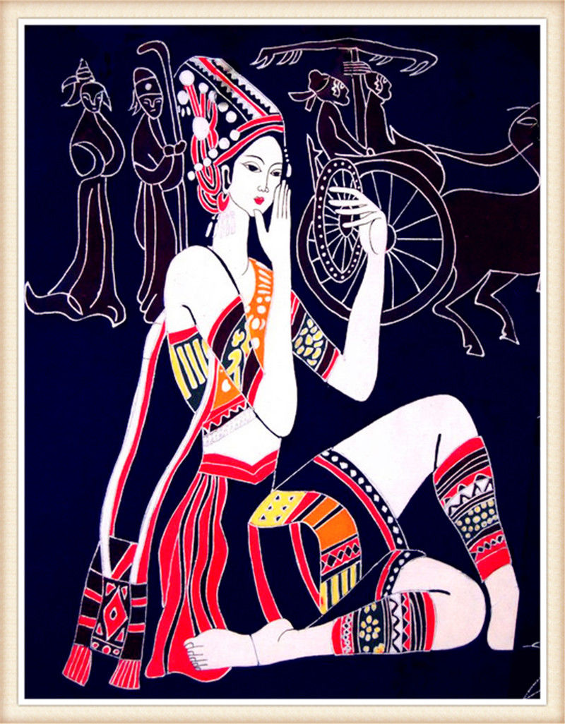 精致的中国民间蜡染画艺术作品（十）
