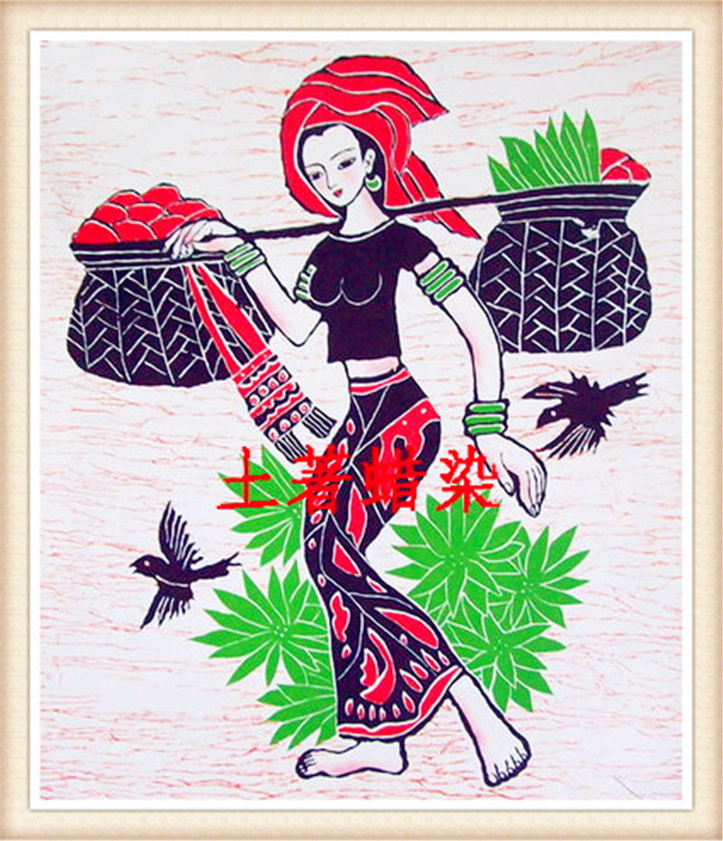精致的中国民间蜡染画艺术作品（十）