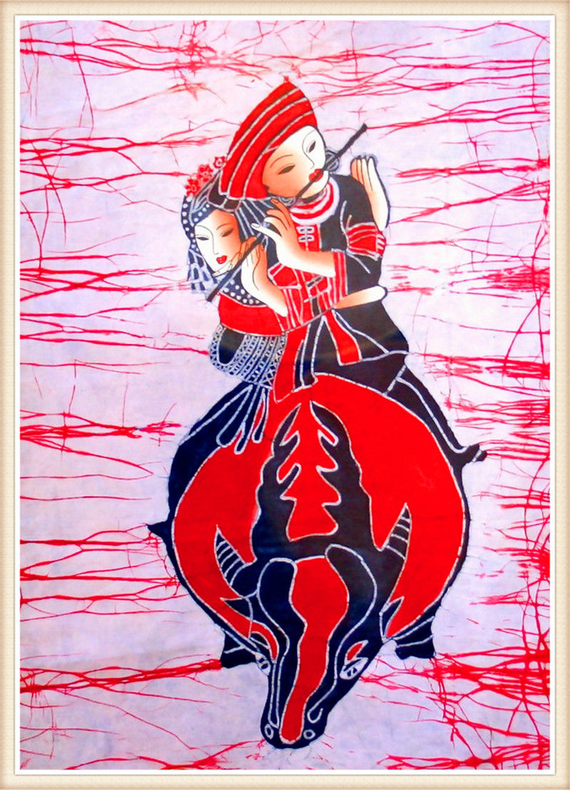 精致的中国民间蜡染画艺术作品（十）