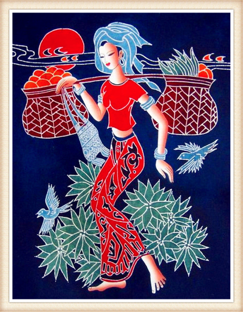 精致的中国民间蜡染画艺术作品（十）
