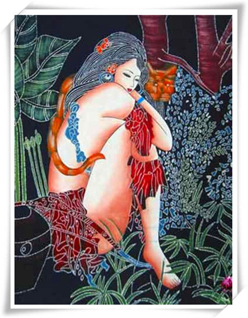 精致的中国民间蜡染画艺术作品（十）