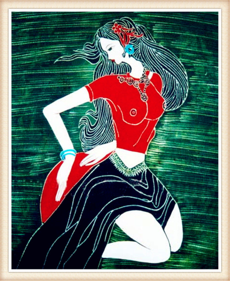 精致的中国民间蜡染画艺术作品（十）