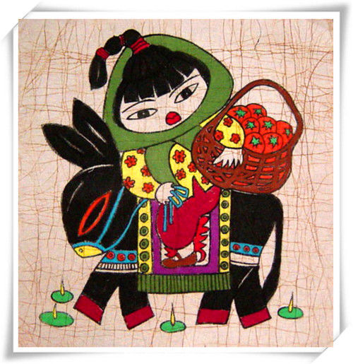 精致的中国民间蜡染画艺术作品（九）
