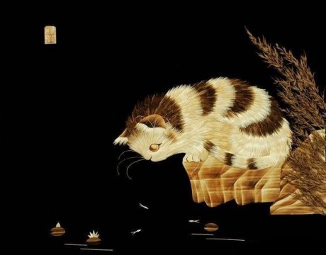 精美的芦苇画工艺品艺术（三） 