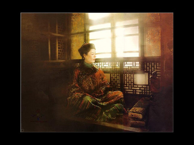 精美的清代宫廷满人画像作品（二）