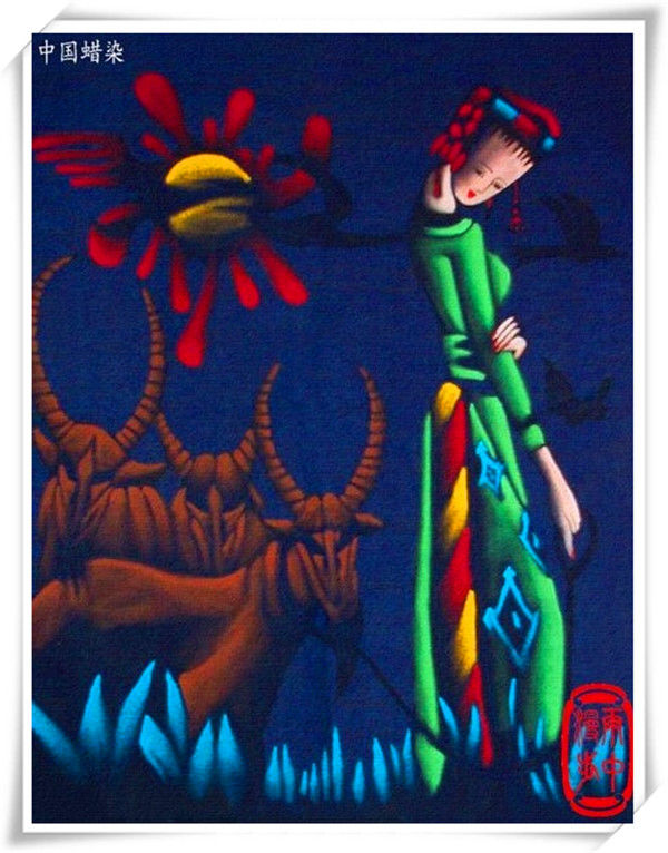 精致的中国民间蜡染画艺术作品（四）