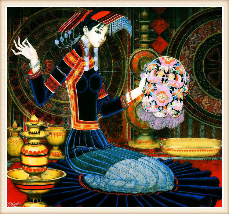 精致的中国民间蜡染画艺术作品（四）