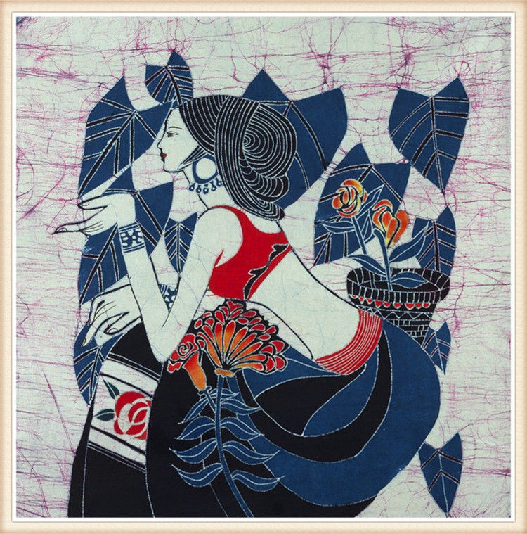 精致的中国民间蜡染画艺术作品（四）