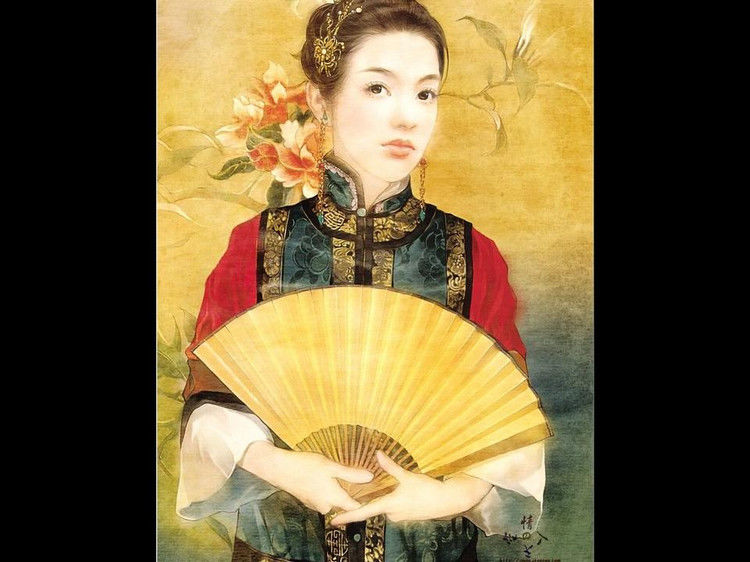 精美的清代宫廷满人画像作品（一）