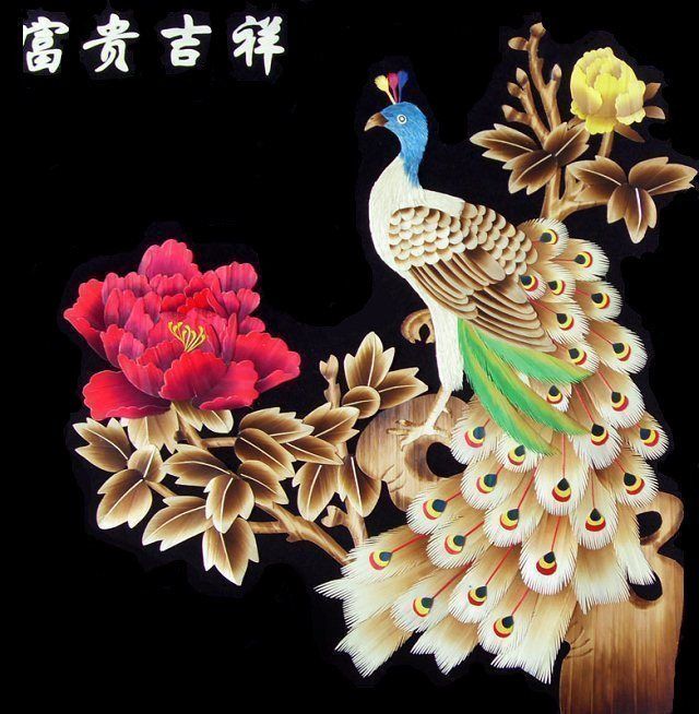 精美的芦苇画工艺品艺术（一）