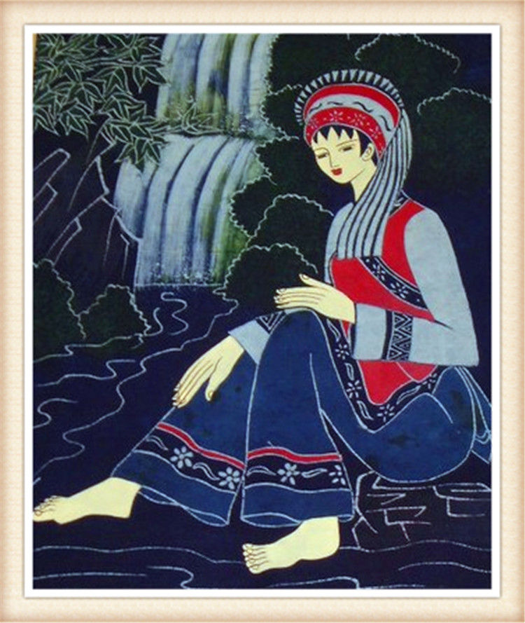 精致的中国民间蜡染画艺术作品（七）