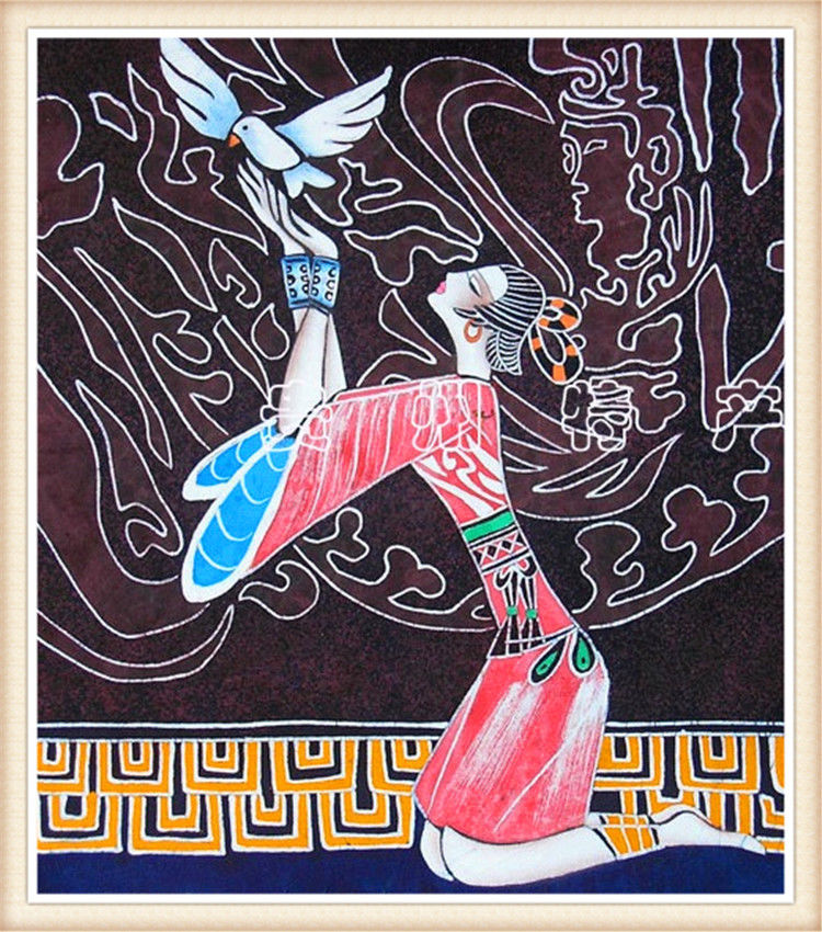 精致的中国民间蜡染画艺术作品（七）