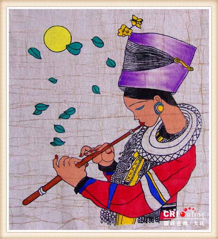 精致的中国民间蜡染画艺术作品（六）