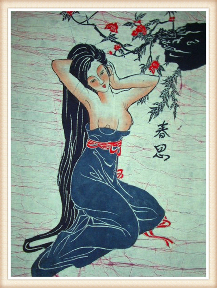 精致的中国民间蜡染画艺术作品（六）
