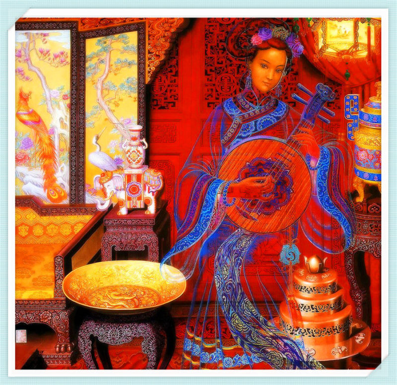 精致的中国民间蜡染画艺术作品（五）