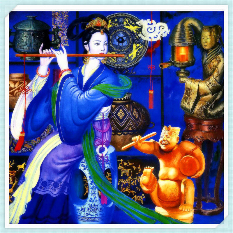精致的中国民间蜡染画艺术作品（五）