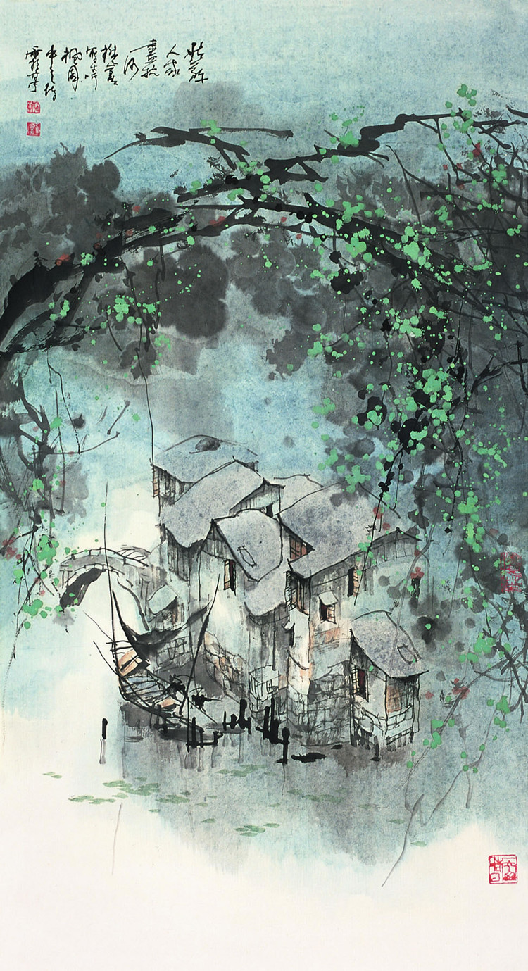 刘懋善中国风山水绘画作品（二）