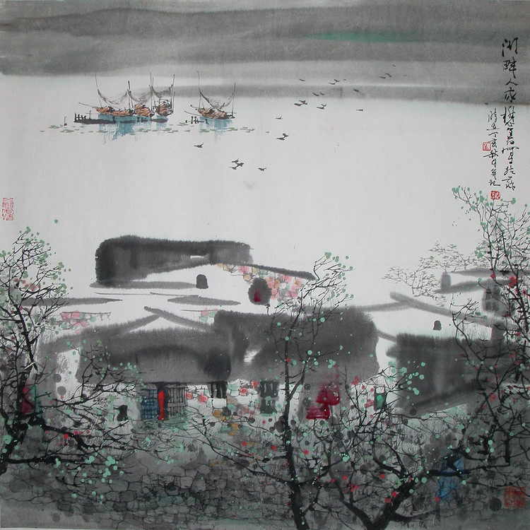 刘懋善中国风山水绘画作品（二）