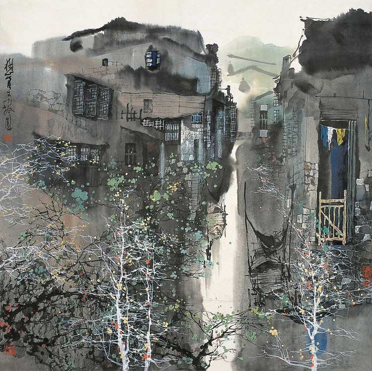 刘懋善中国风山水绘画作品（二）