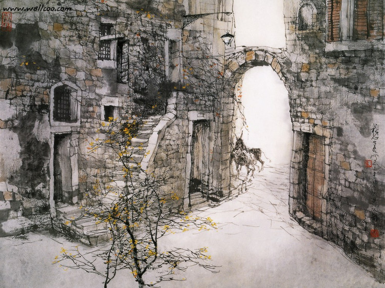 刘懋善中国风山水绘画作品（六）