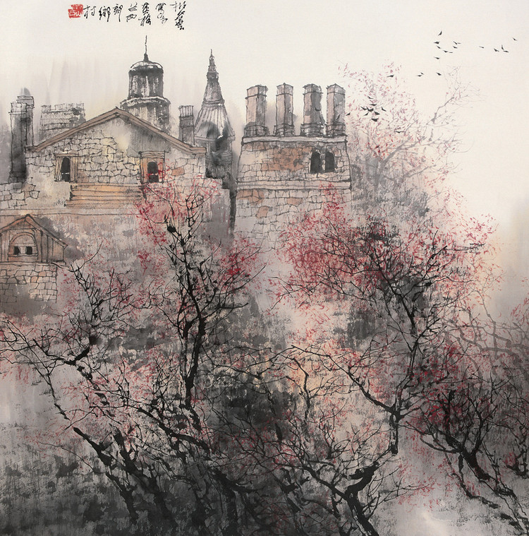 刘懋善中国风山水绘画作品（六）
