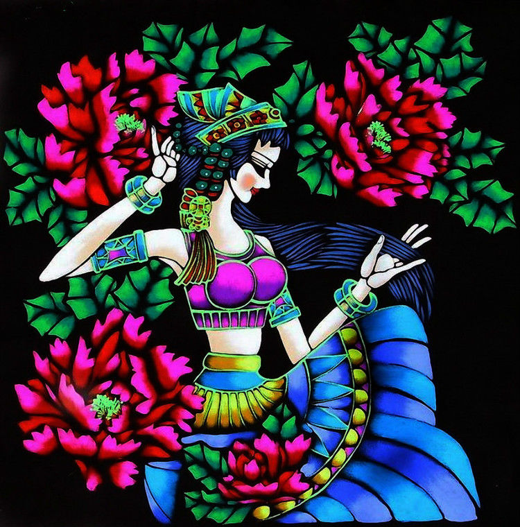 少数民族艺术--云南重彩绘画(一)