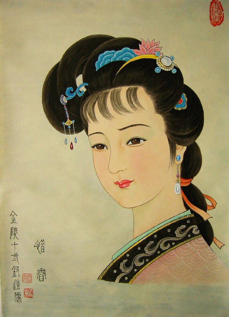 绝美工笔画--红楼梦金陵十二钗