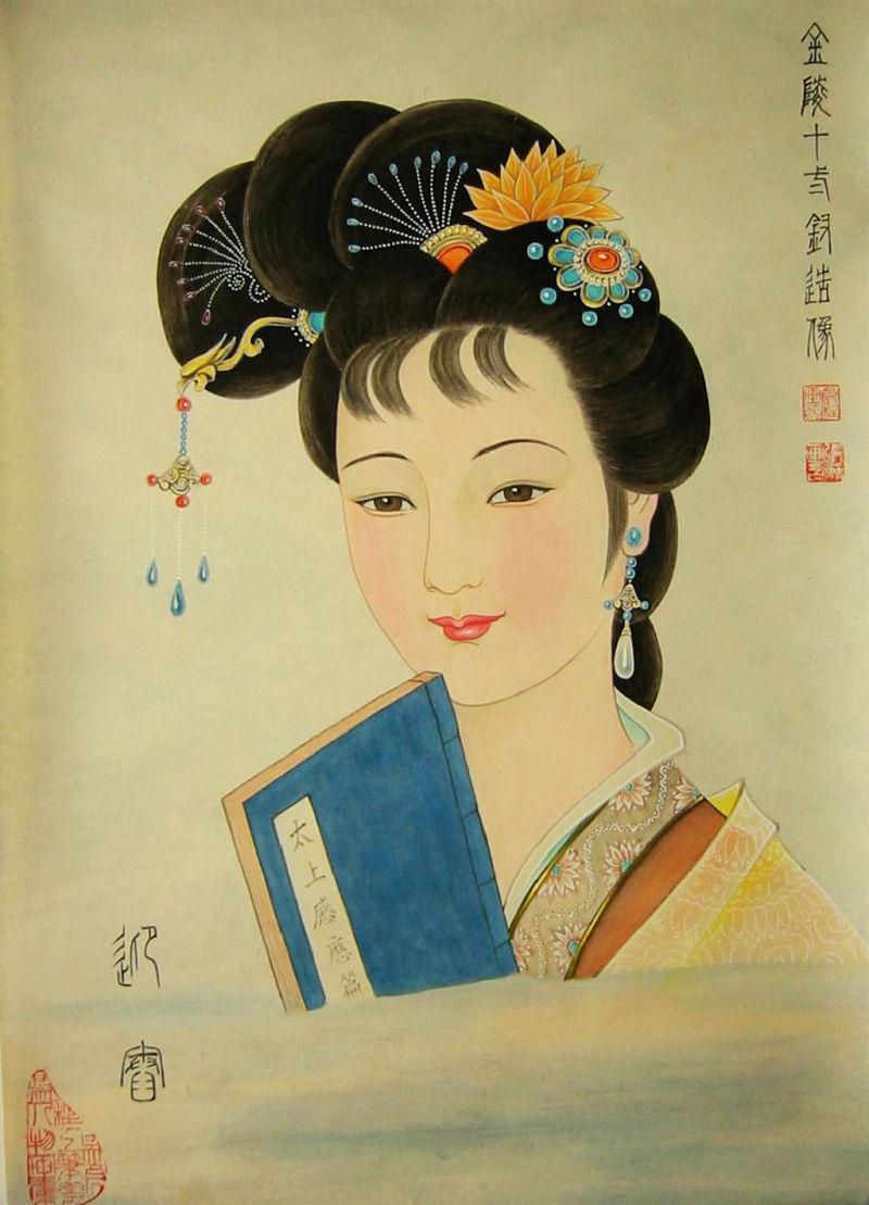 绝美工笔画--红楼梦金陵十二钗