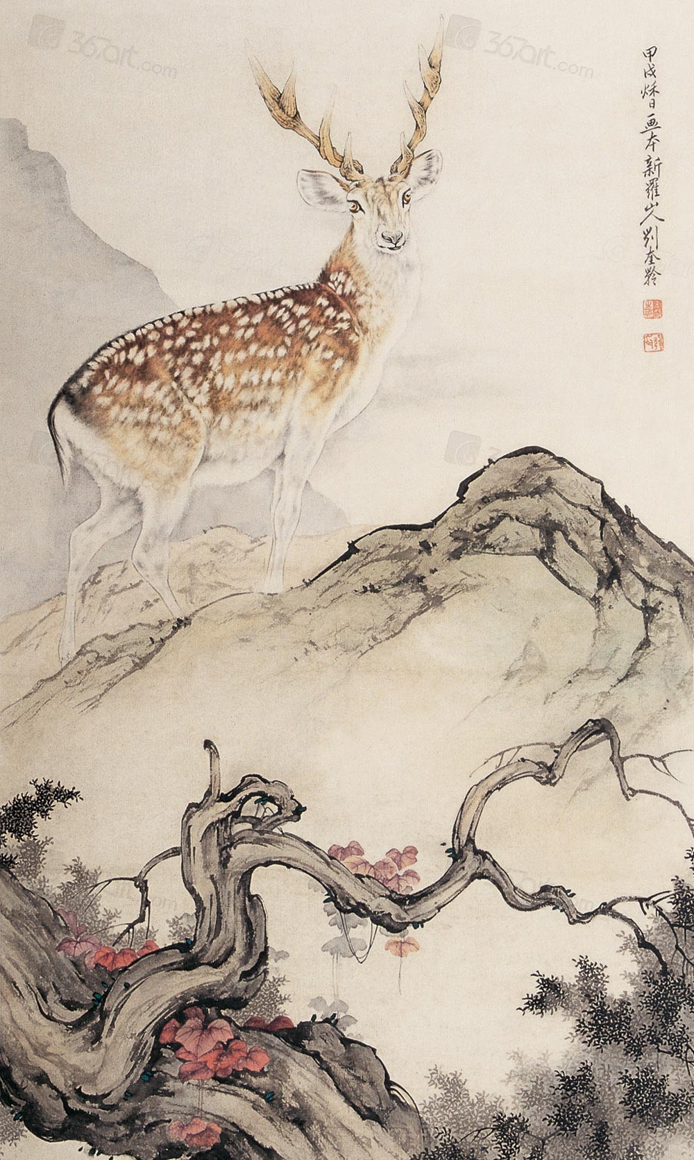 当代画家张树立的山水绘画艺术作品（二）