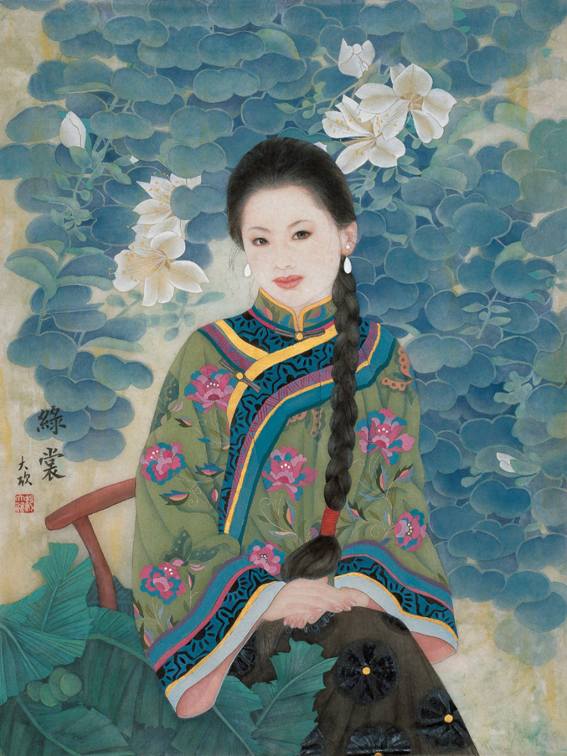 郝大欣工笔重彩人物画（一）