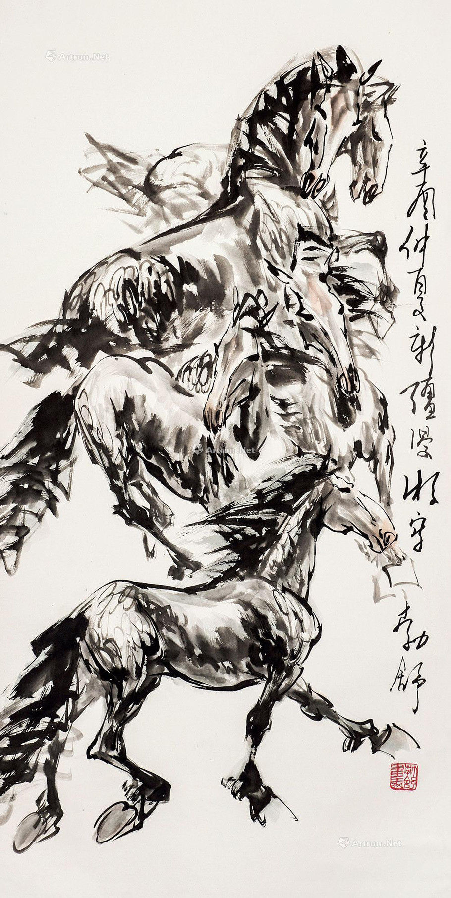 刘勃舒奔马主题绘画艺术作品（一）