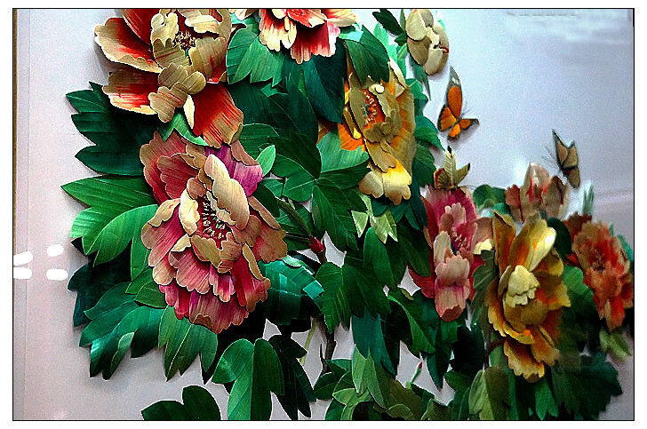 古朴典雅麦秆画艺术作品