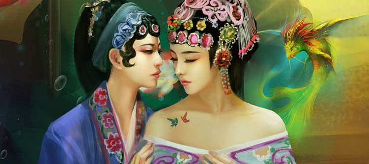 美的窒息，中国风人物原画 