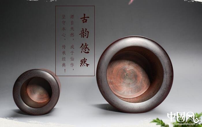 小叶紫檀笔筒，红木笔筒