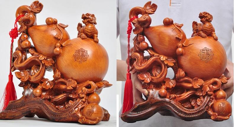 葫芦摆件办公室装饰品招财风水工艺品