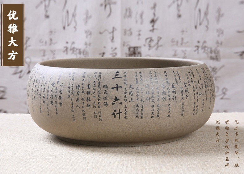 粗陶复古陶瓷水盂