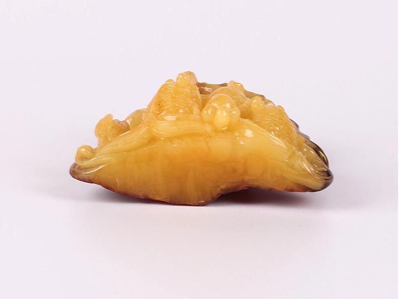 天然波罗的海琥珀蜜蜡金玉满堂摆件