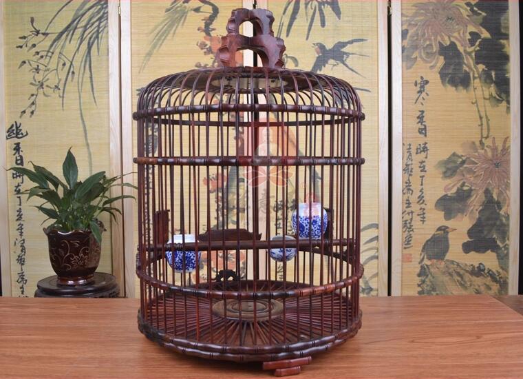 红酸枝红木画眉鸟笼子
